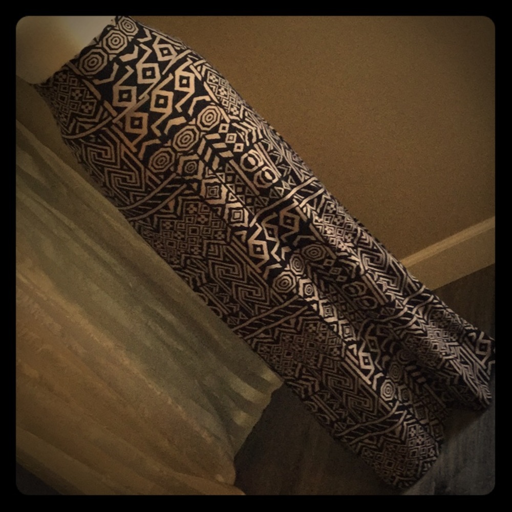 PROMESA tribal print maxi skirt